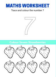 Trace, Count and Color Number 7