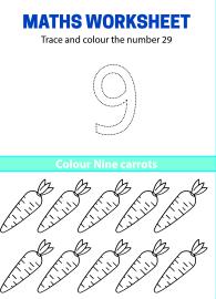 Trace, Count and Color Number 9
