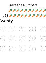 Tracing Numbers & Counting 20 #1