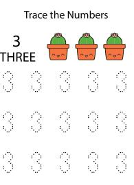 Tracing Numbers & Counting 3
