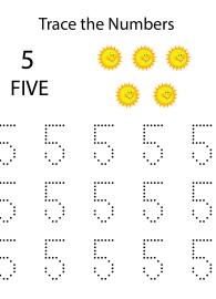 Tracing Numbers & Counting 5 #1