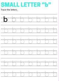 Writing Small Letter b - Lowercase Letter Tracing
