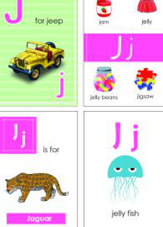 English Worksheet: Alphabet Flash Cards - Flashcard Letter J Worksheet