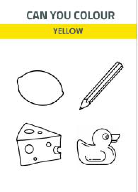 Art And Craft Worksheet: Color Yellow Worksheet