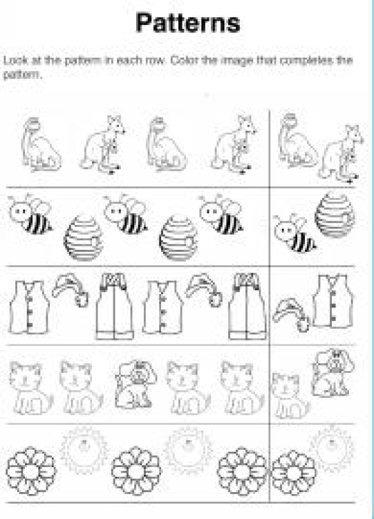 Art And Craft Worksheet: Complete the Image Pattern Worksheet
