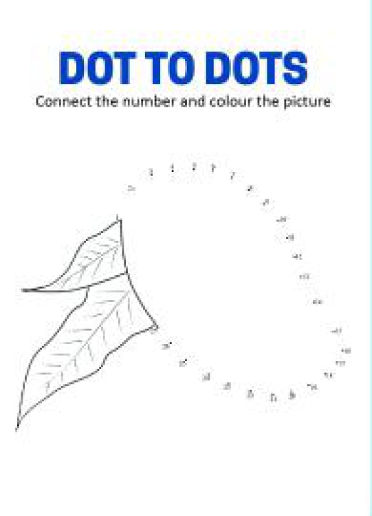 Art And Craft Worksheet: Connect the Dots - Mango Dot to Dot Worksheet