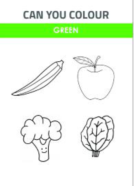 Art And Craft Worksheet: Learning Color Green Worksheet