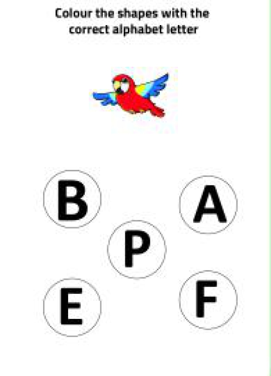 English Worksheet: P for Parrot - Practice Beginning Letter Worksheet