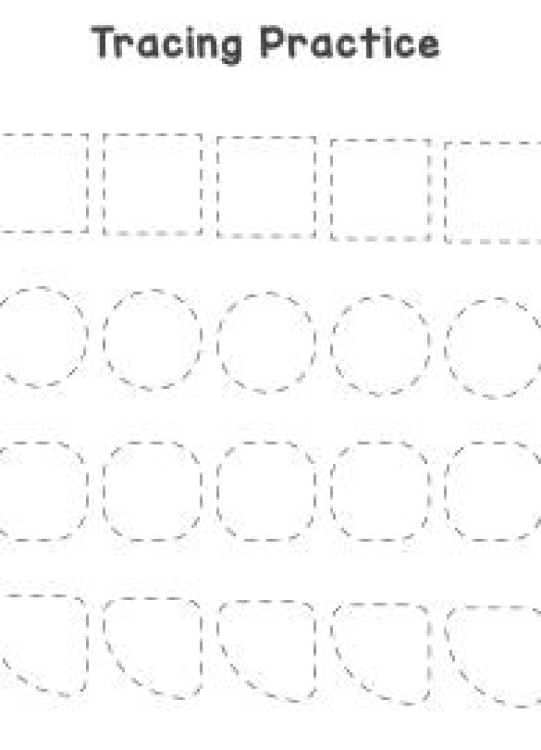 English Worksheet: Tracing Practice Worksheet