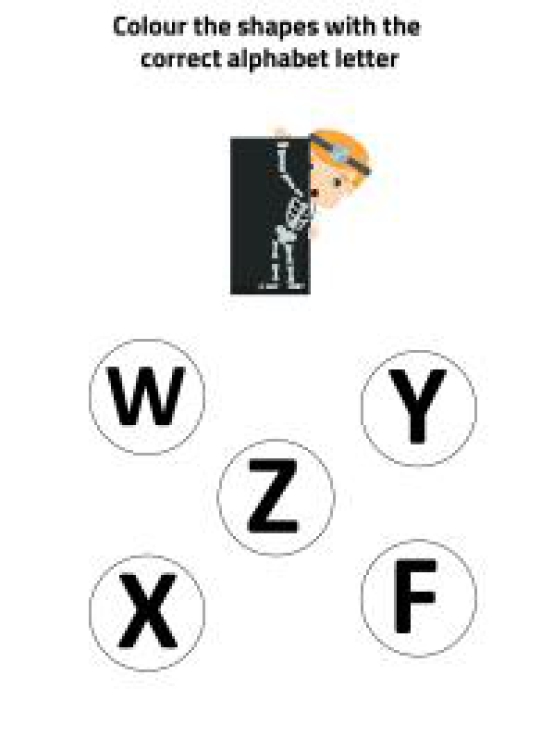 English Worksheet: X for X-ray - Practice Beginning Letter Worksheet